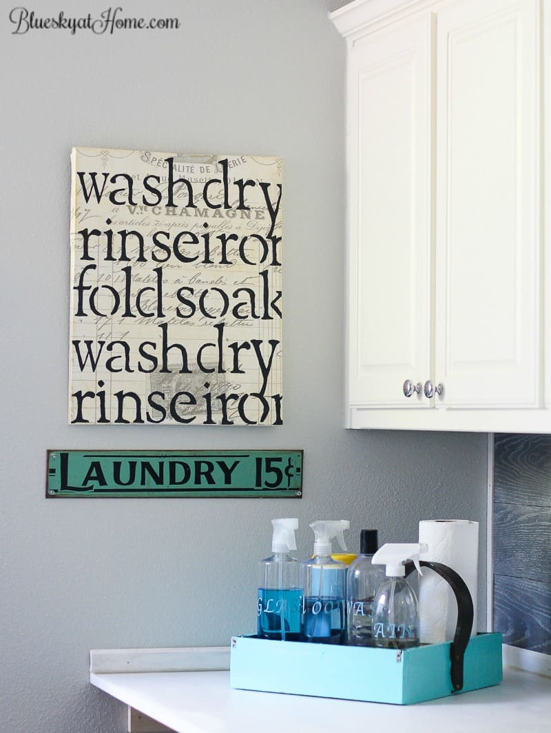 How to Make a Laundry Room Prettier and More Practical. Visit the big reveal of this laundry room makeover. Now it's pretty, practical and perfect. BlueskyatHome.com