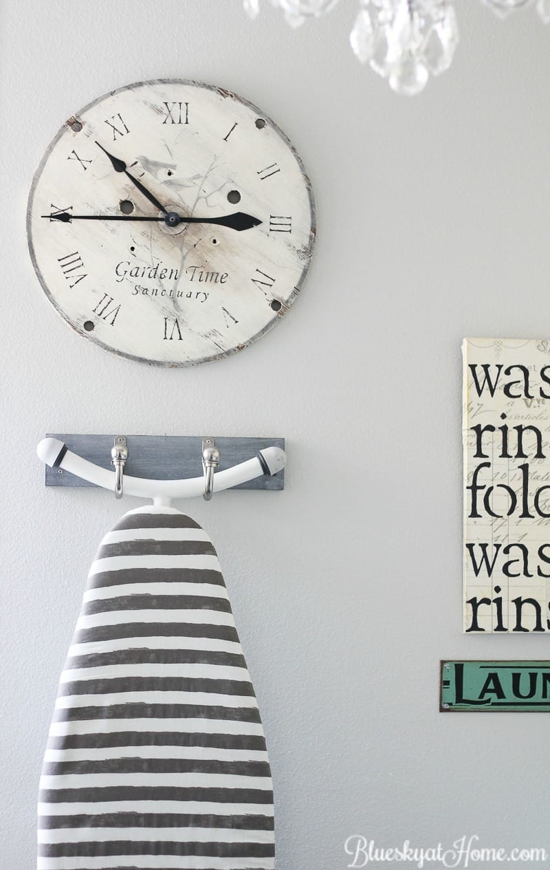 How to Make a Laundry Room Prettier and More Practical. Visit the big reveal of this laundry room makeover. Now it's pretty, practical and perfect. BlueskyatHome.com