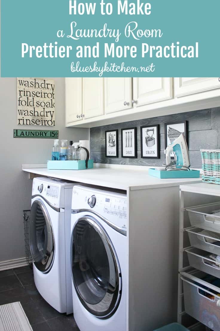 How to Make a Laundry Room Prettier and More Practical