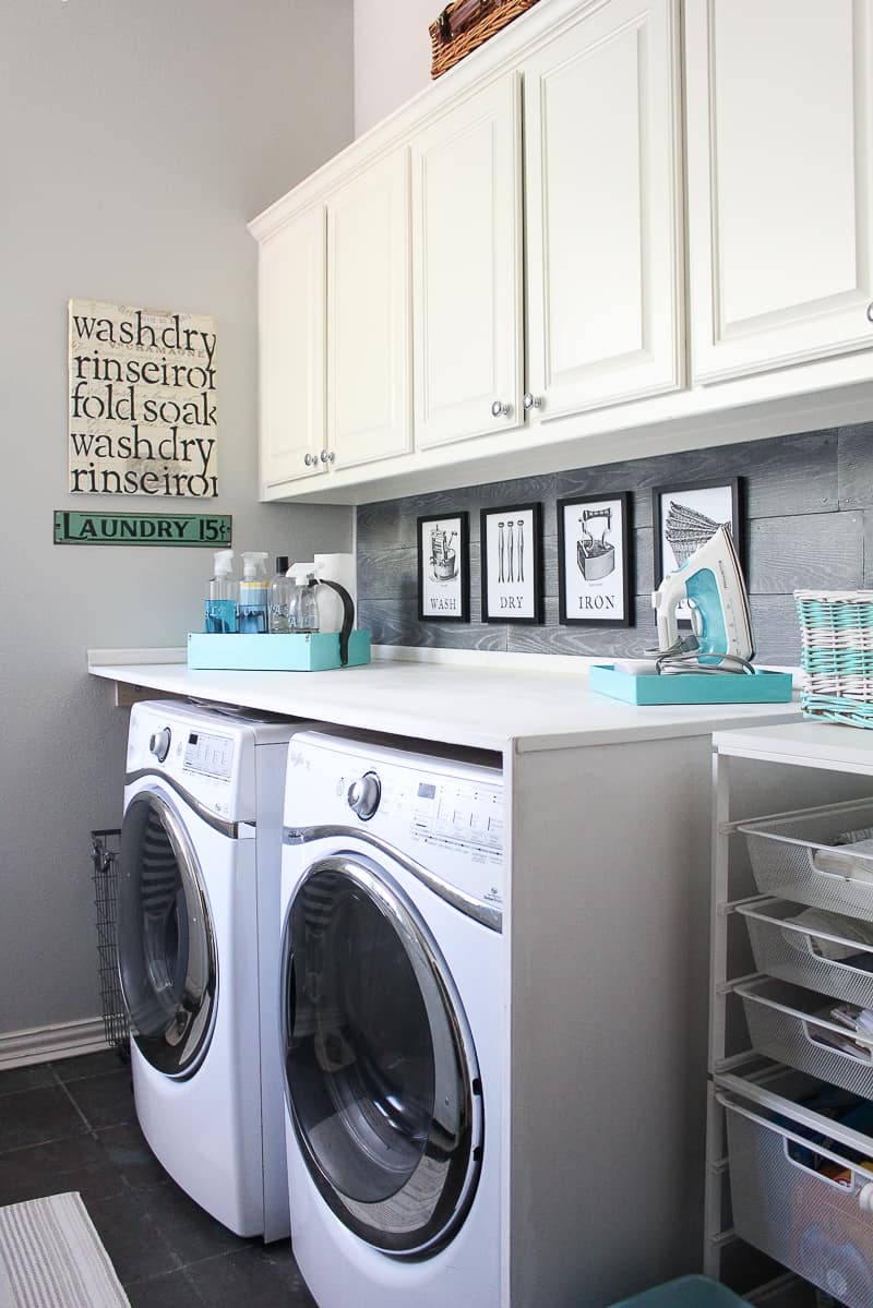 How to Make a Laundry Room Prettier and More Practical. Visit the big reveal of our laundry room makeover. Now it's pretty, practical and perfect.