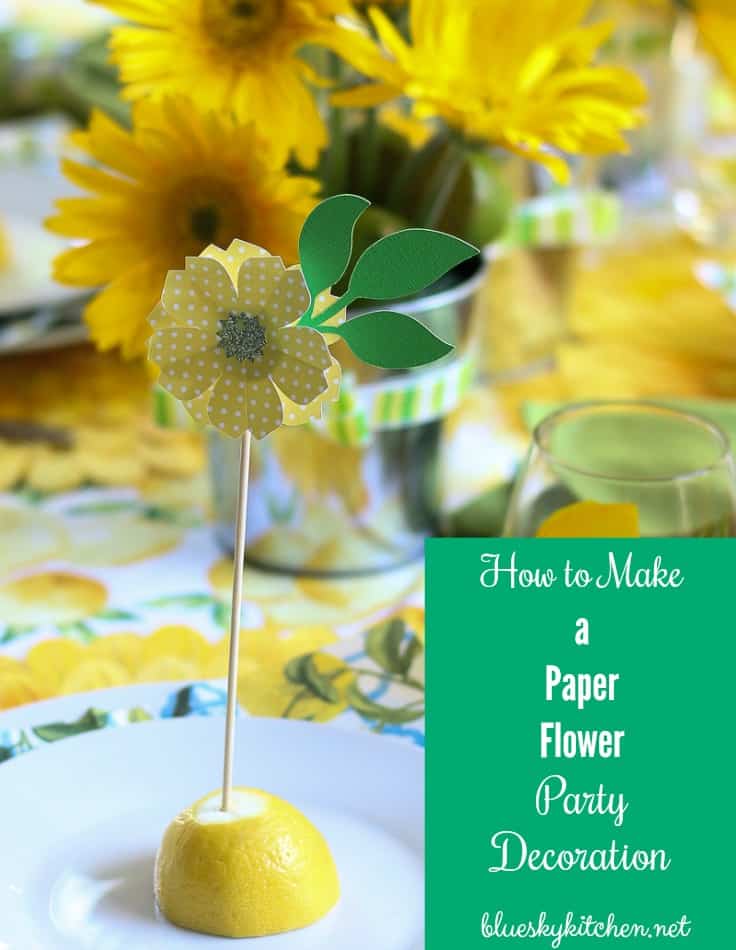 How to Make the Cutest Paper Flower Party Decoration. Using Cricut Explore Air, you can make the paper flowers as party decorations, name cards or cupcake toppers.