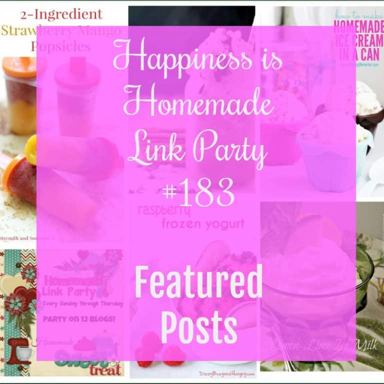 Happiness is Homemade Link Party 183