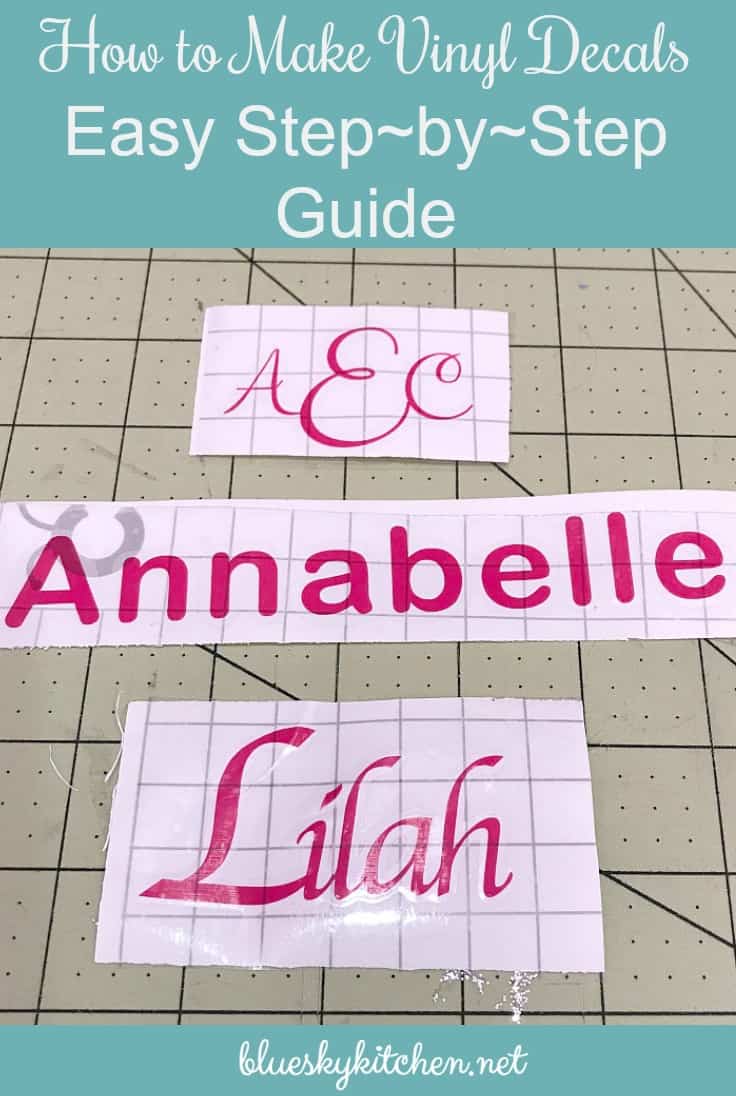 How to Make Vinyl Decals ~ Easy Step~by~Step Guide. Making vinyl decals for home organization and decor will be easy if you follow this simple tutorial.