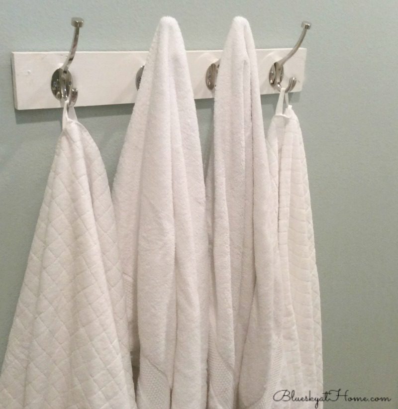 towel rack with hooks