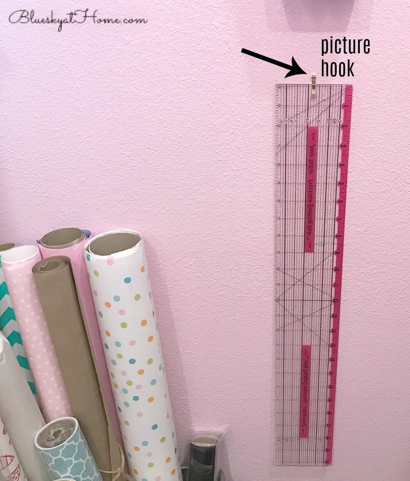 hook for plastic ruler