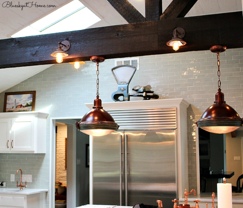 Modern Farmhouse Kitchen beams