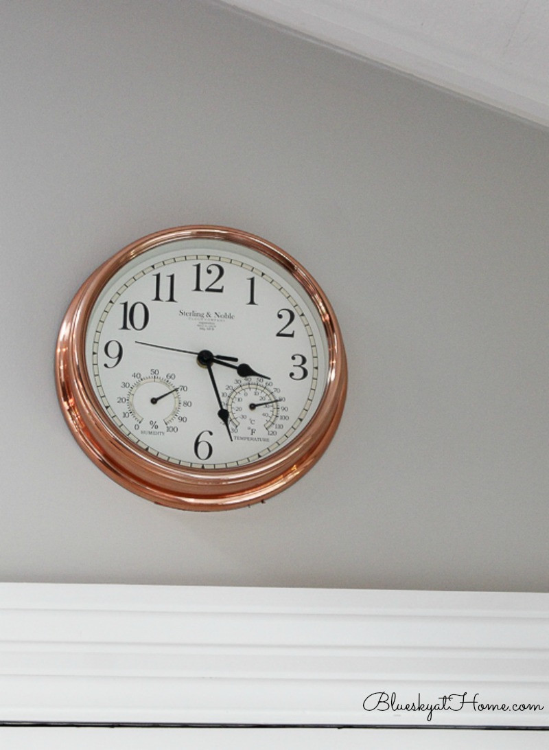 Modern Farmhouse Kitchen copper clock