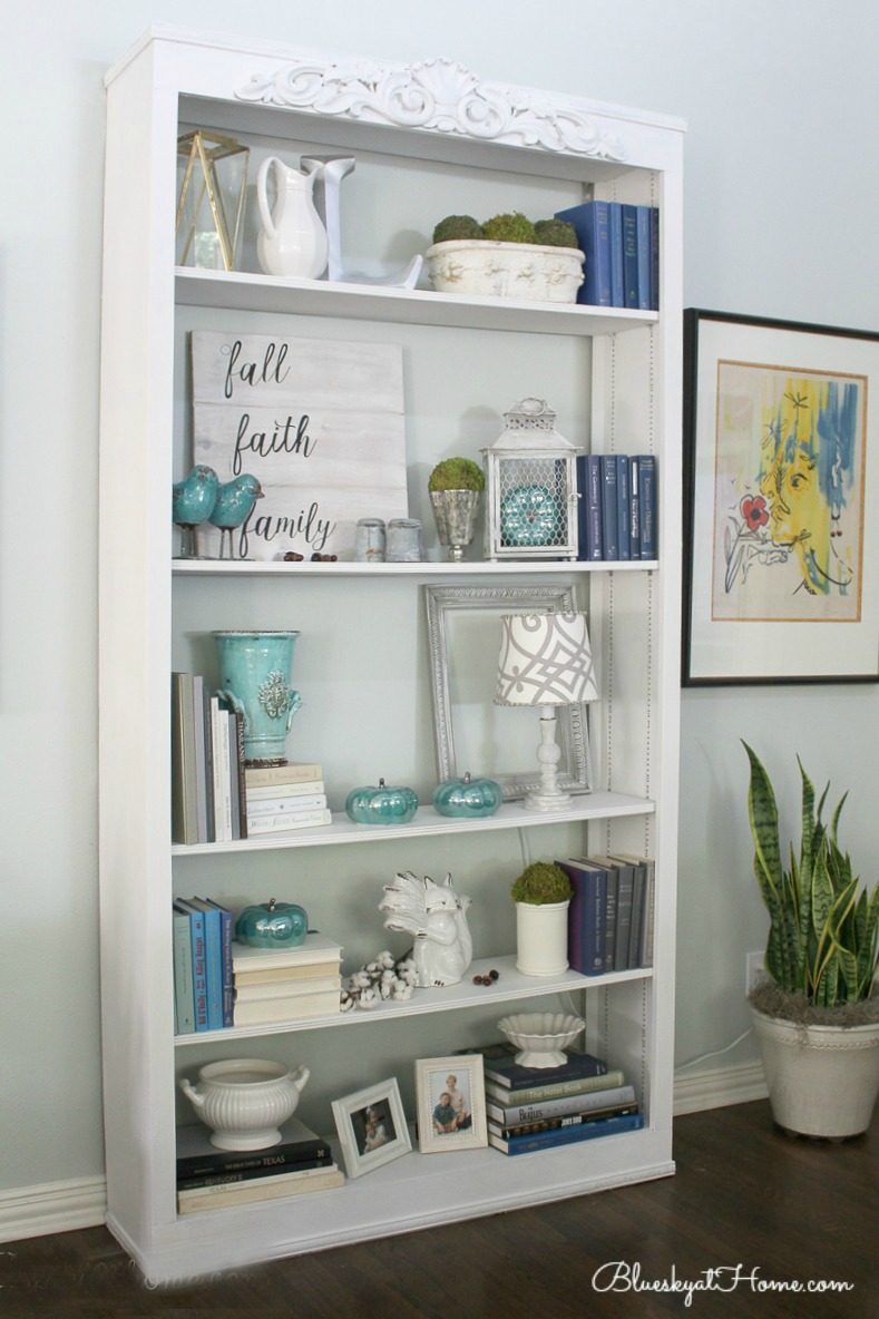 styled bookcase