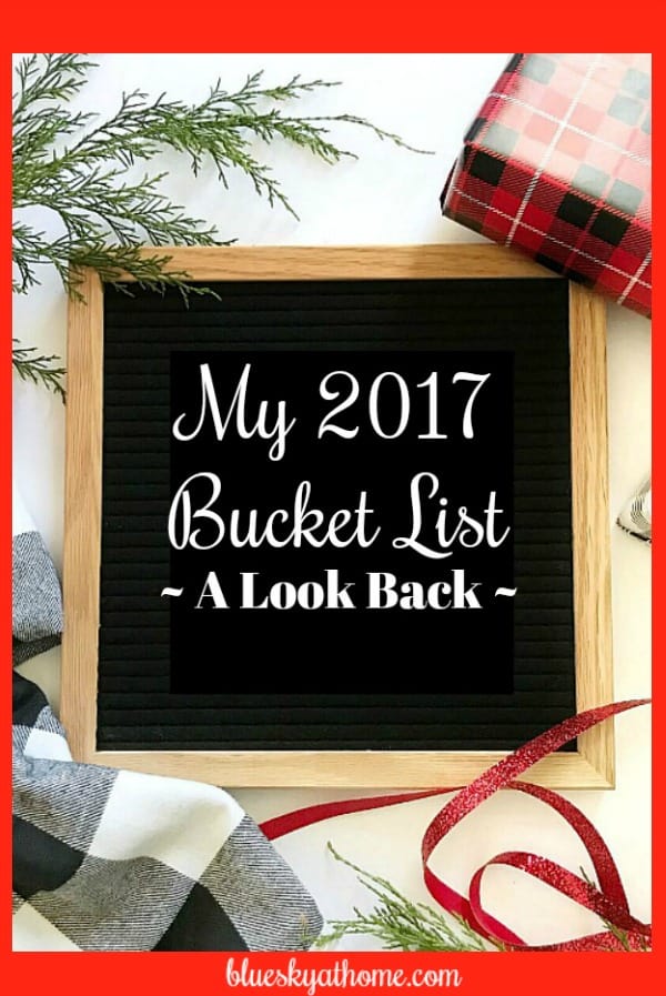 My Personal 2017 Bucket List ~ A Look Back