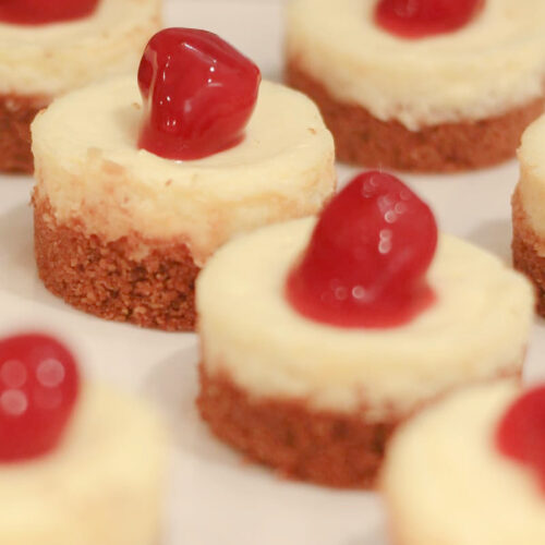 cherry cheesecake tartlets