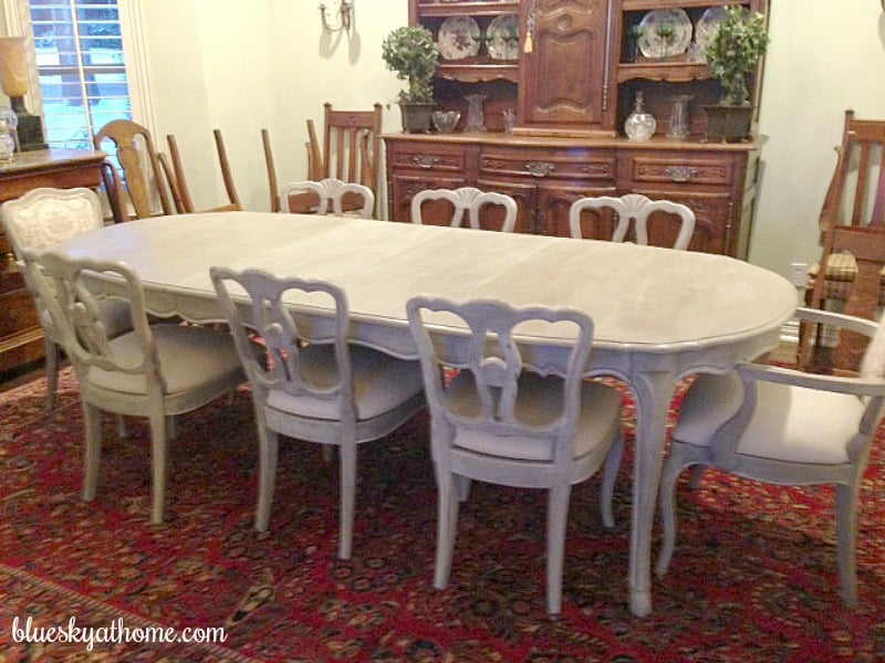How To Paint A Vintage Dining Table Bluesky At Home