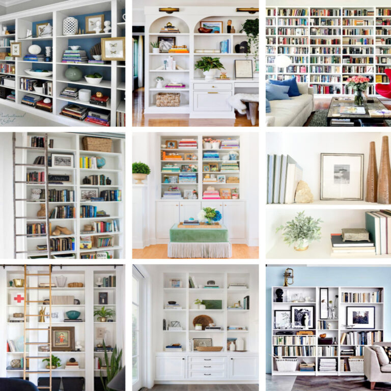 styled bookcases for the living room