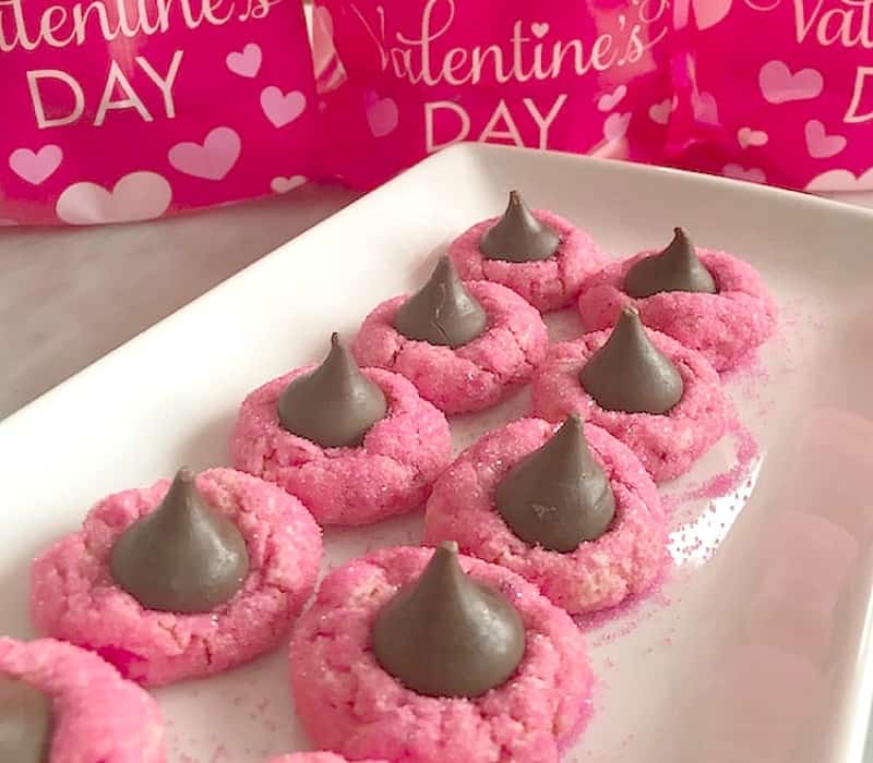 pink kiss cookies