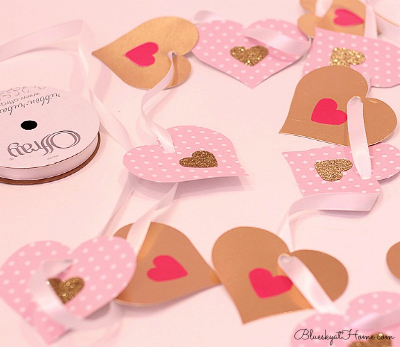 paper heart garland