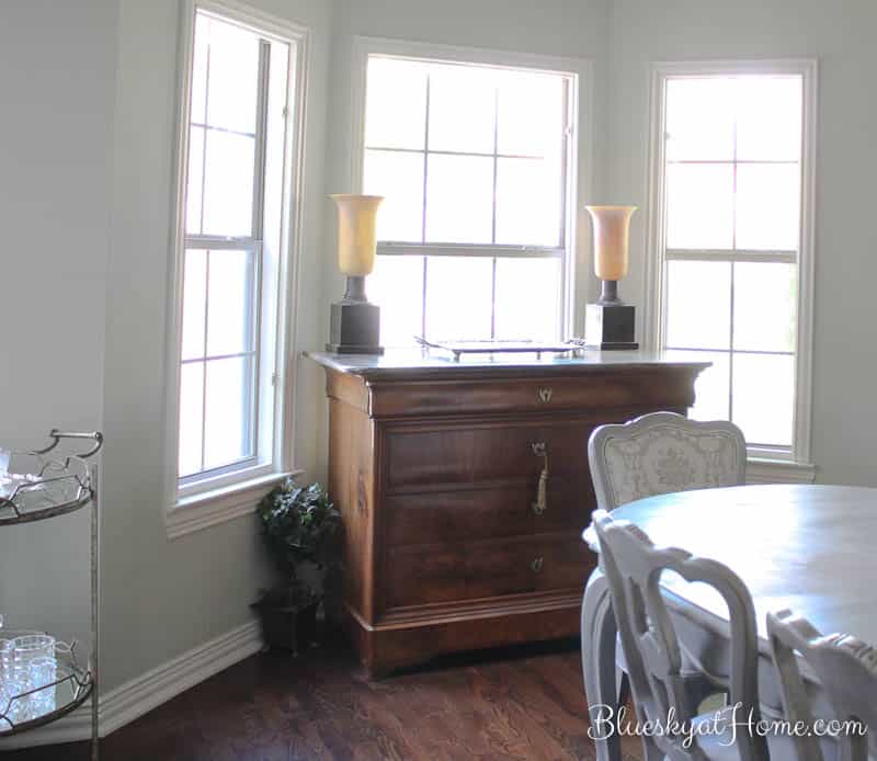 How To Prepare For A Dining Room Makeover. It's time to give our dining room a new, fresh look. ANy makeover begins with a plan and I'm sharing my plan for new color, window treatments and accessories as the first step in this One Room Challenge makeover. BlueskyatHome.com