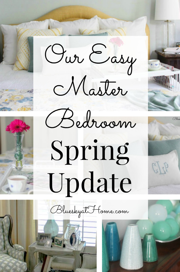 easy master bedroom update graphic