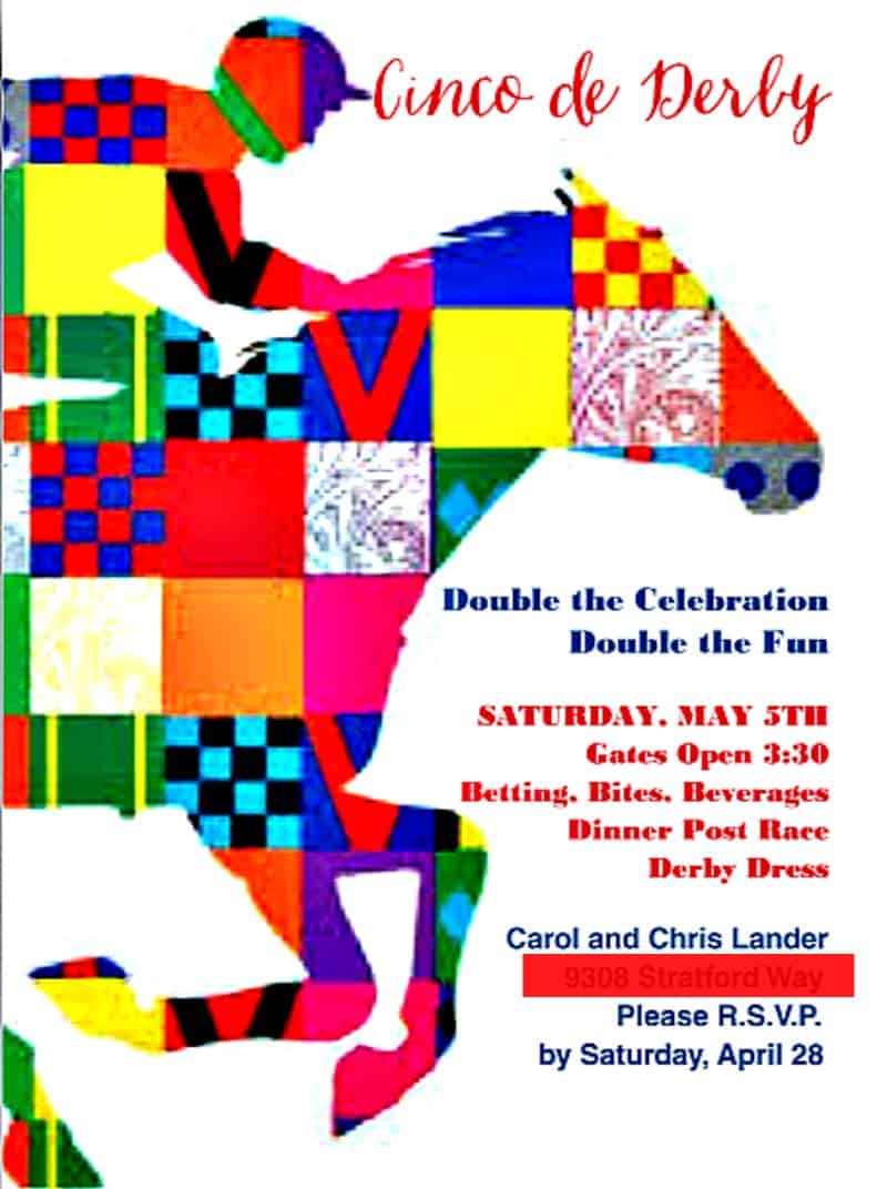 Fun Kentucky Derby Party invitation