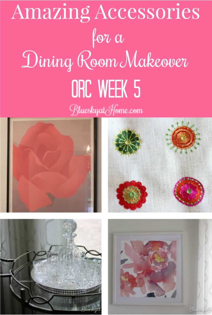 Accessories for a Dining Room Makeover