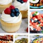 Awesome Memorial Day Recipes Kick Off Summer. If you need some yummy suggestions for a Memorial Day celebration, these delicious recipes will give you a head start. From appetizers to main dishes to sides and desserts, you're all set. BlueskyatHome.com #memorialdayrecipes #sides #barbecue #desserts #appetizers #salads