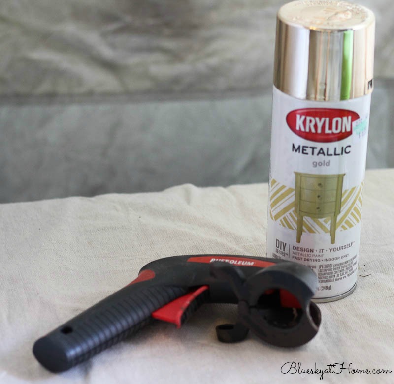 Krylon gold spray plaint