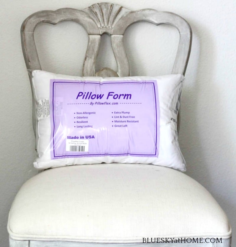 pillow form on dining room table