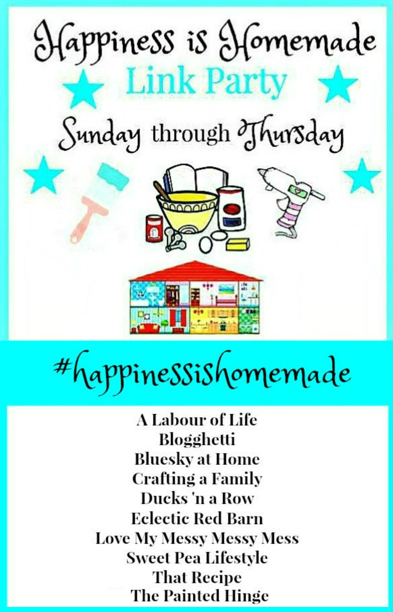 Happiness is Homemade Link Party 226. Share your DIY, recipe, home decor, gardening posts. BlueskyatHome.com #linkparty #happiessishomemade #linkparties