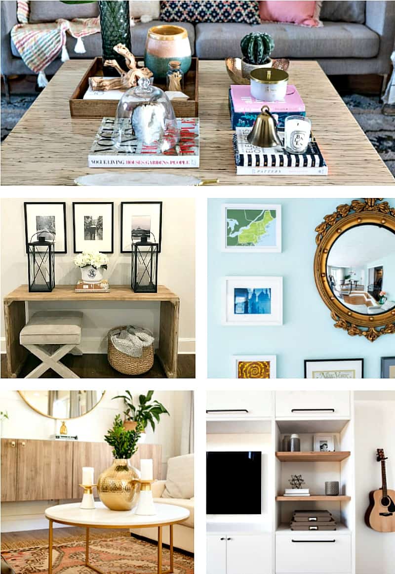 5 Lovely Living Room Makeovers. Ideas to create a living space with color, accessories, and furniture. BlueskyatHome.com #livingroom #livingroommakeover