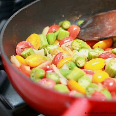 Okra and tomato Southern recipe