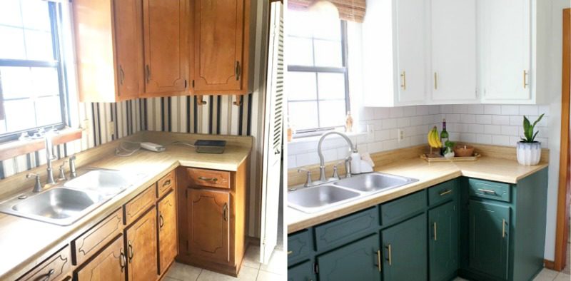 5 Fabulous DIY Kitchen Makeovers. Renovating a kitchen offers a great payback in design, appeal and practicality. Whatever your budget and challenges, these kitchen transformations will give you ideas for your own DIY projects. BlueskyatHome.com #kitchenmakeovers #DIYkitchen #kitchenideas #kitcheninspiration