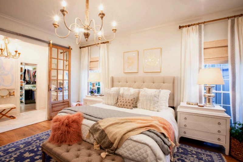 5 Beautiful Bedroom Makeovers ~ A ORC Round~Up. Creativity inspires gorgeous bedroom ideas. BlueskyatHome.com #bedroommakeovers #bedrooms #bedroomideas