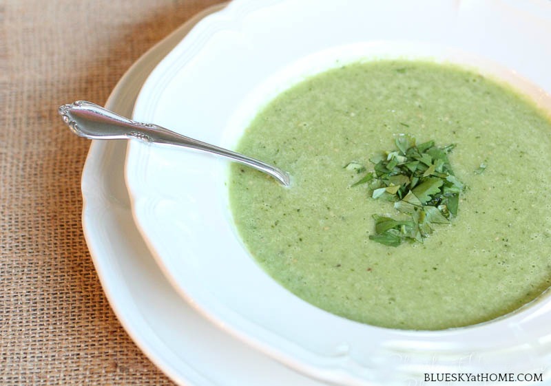 Cucumber Tomatillo Gazpacho Soup