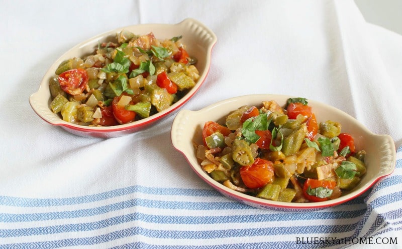 Okra and Tomatoes Southern recipe