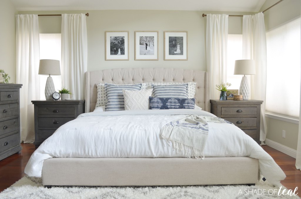 5 Beautiful Bedroom Makeovers ~ A ORC Round~Up. Creativity inspires gorgeous bedroom ideas. BlueskyatHome.com #bedroommakeovers #bedrooms #bedroomideas