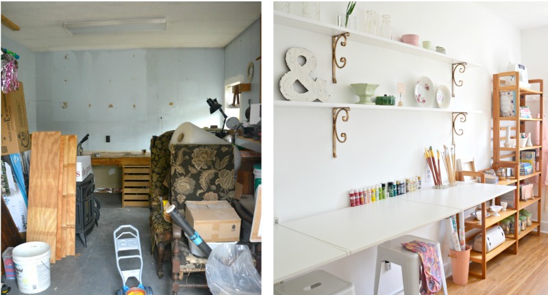 5 Glam and Gorgeous Girl Room Makeovers ~ A ORC Round~Up. Inspiration for special rooms for girls of any age. BlueskyatHome.com #office #craftroom #playroom