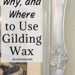 gilding wax on picture frame
