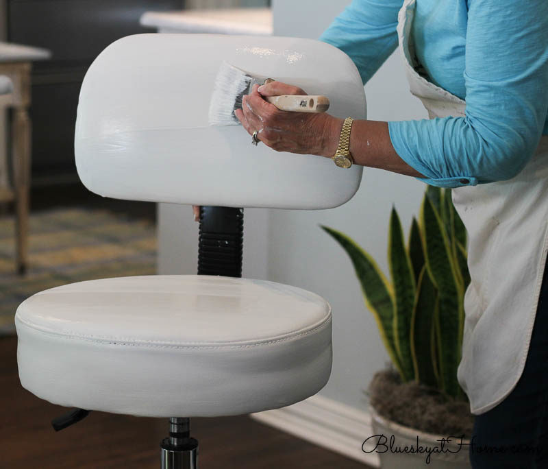 painting vinyl office stool