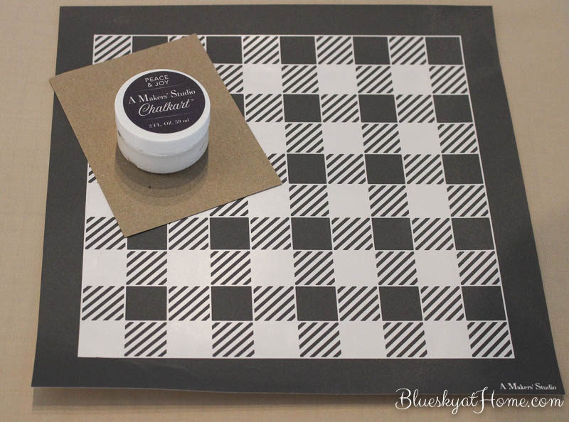 gingham stencils