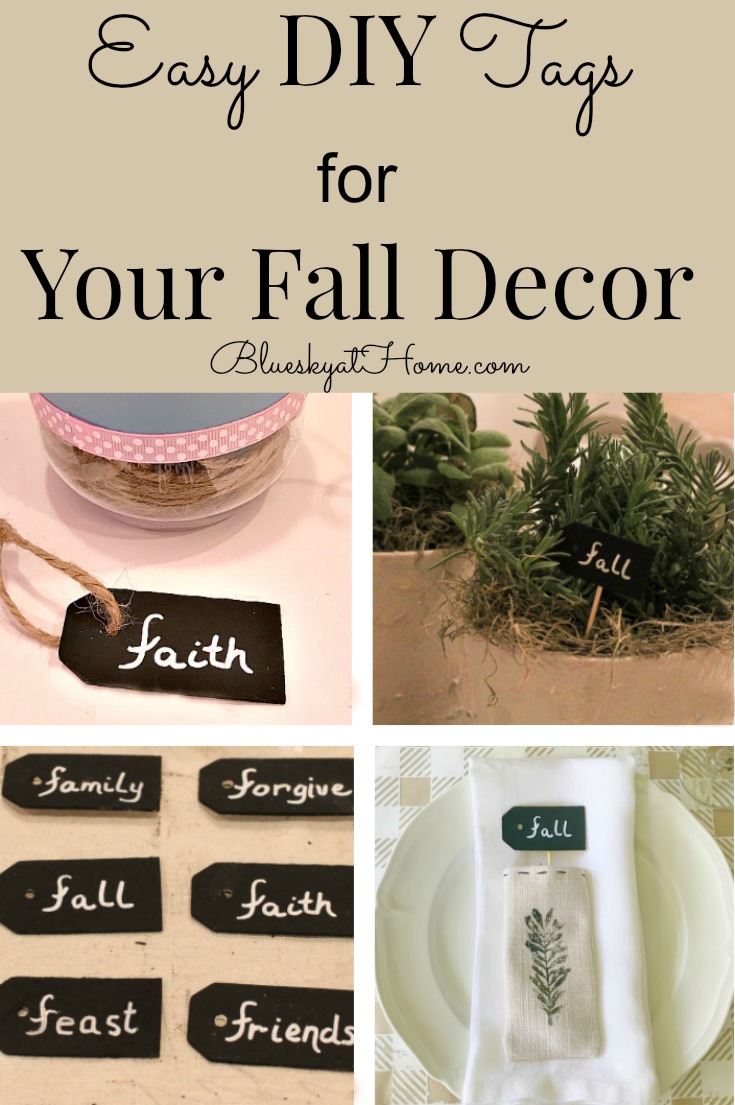 Easy DIY Tags for Your Fall Decor