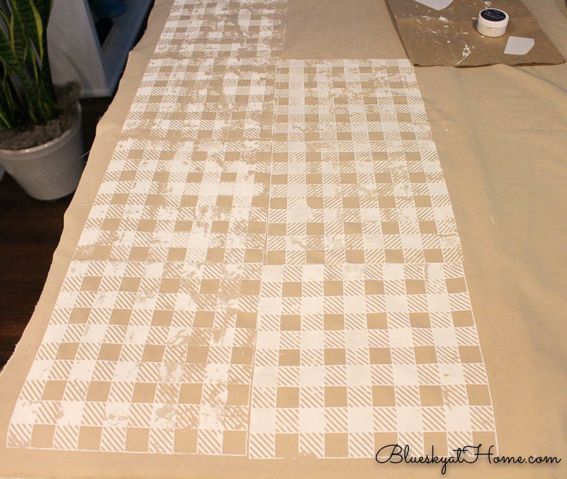 making gingham fabric