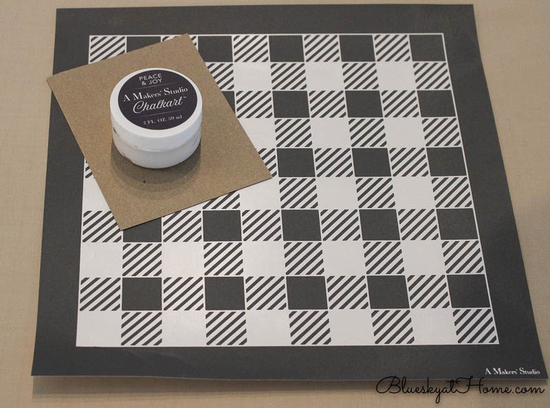 making gingham placemat