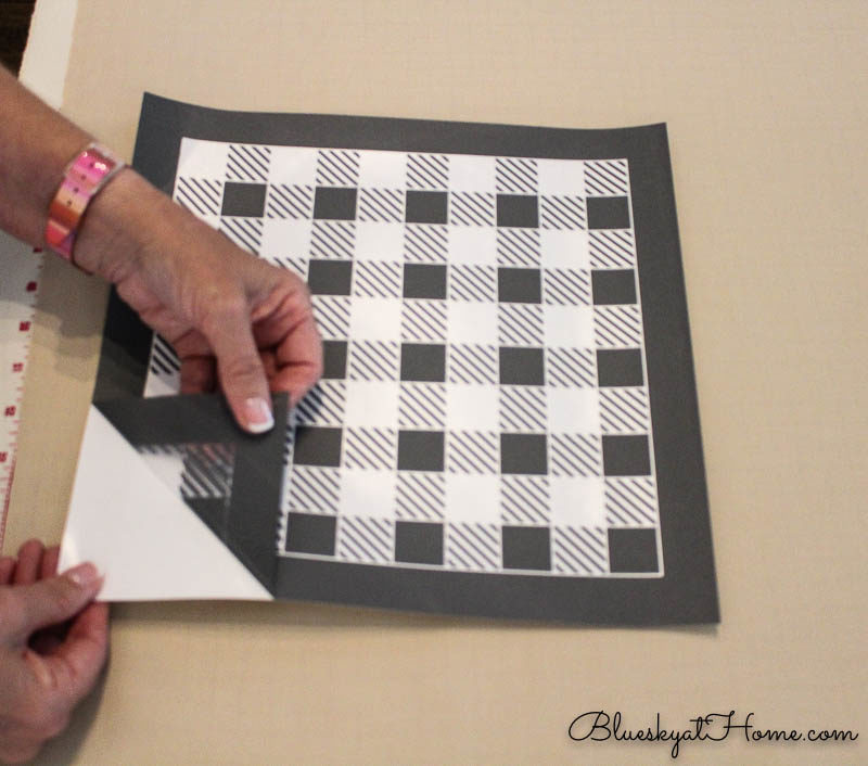 making gingham placemat