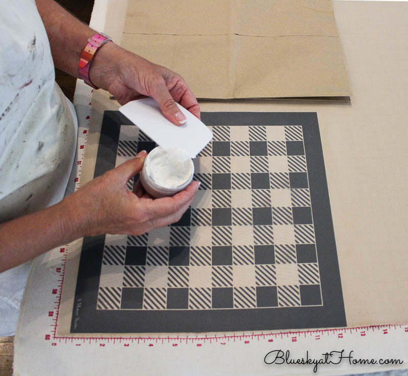 making gingham placemat