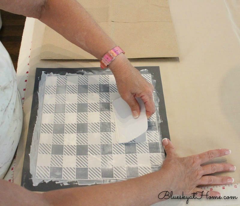 making gingham placemat