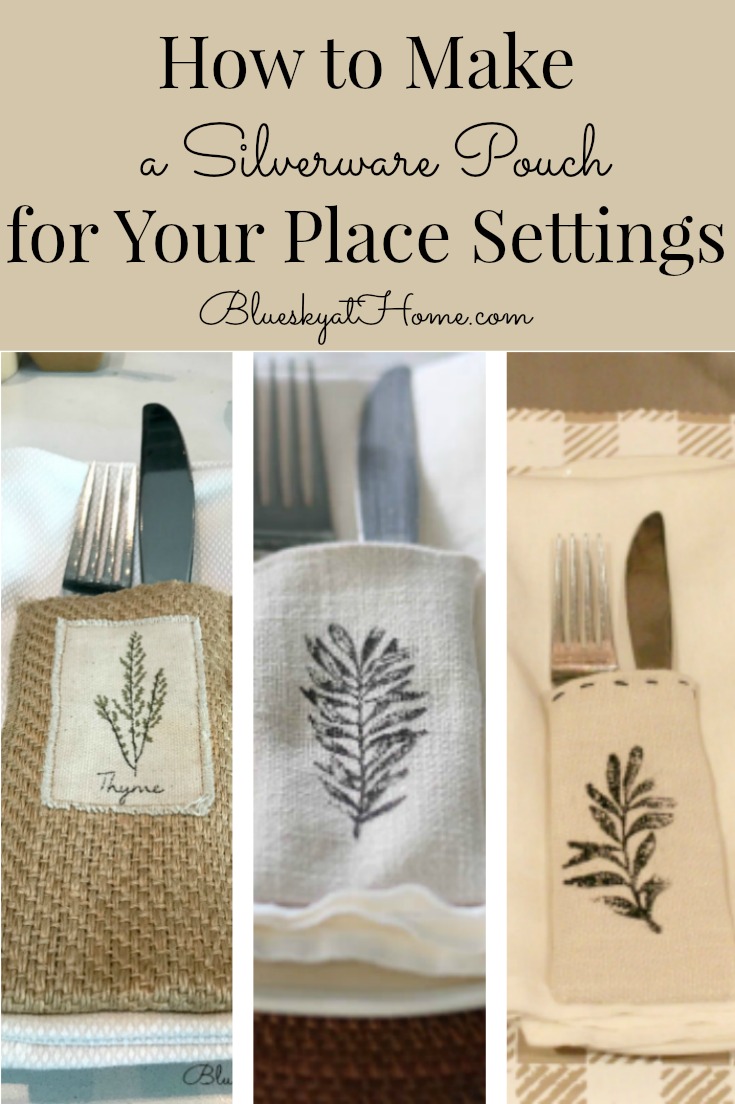 How to Make a Silverware Pouch for Your Place Settings