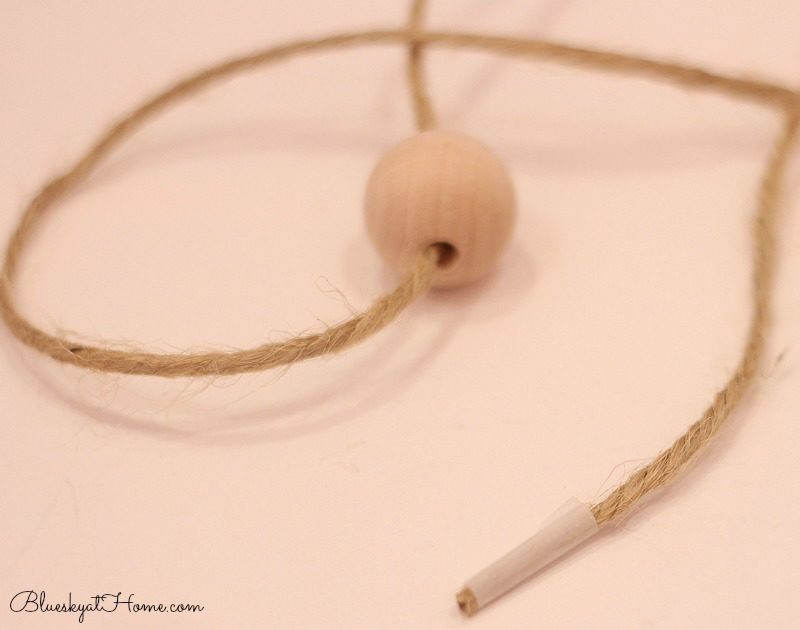 making wooden beads