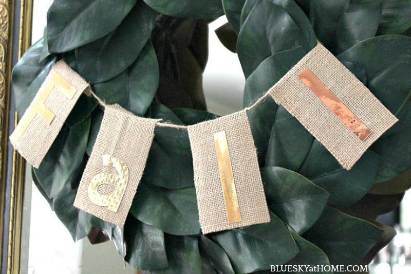 how to make an easy burlap banner