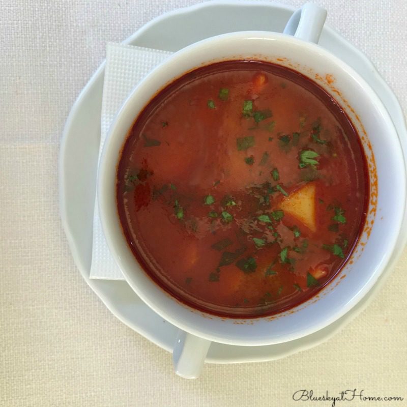 tomato soup at Pierott Budapest