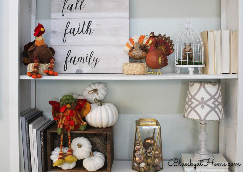 Thanksgiving bookcase