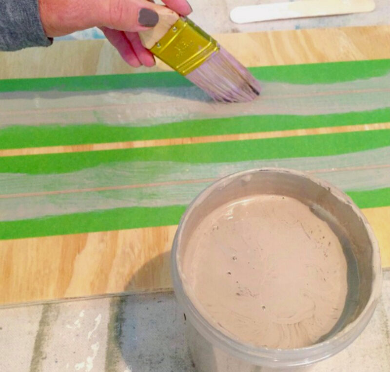 painting plywood with gray paint