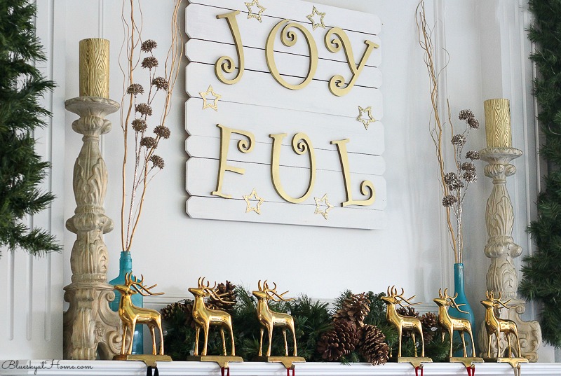 Christmas mantle decorations